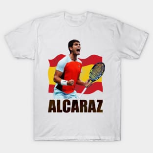 Carlos Alcaraz Tennis Player #1 US Open Spain T-Shirt